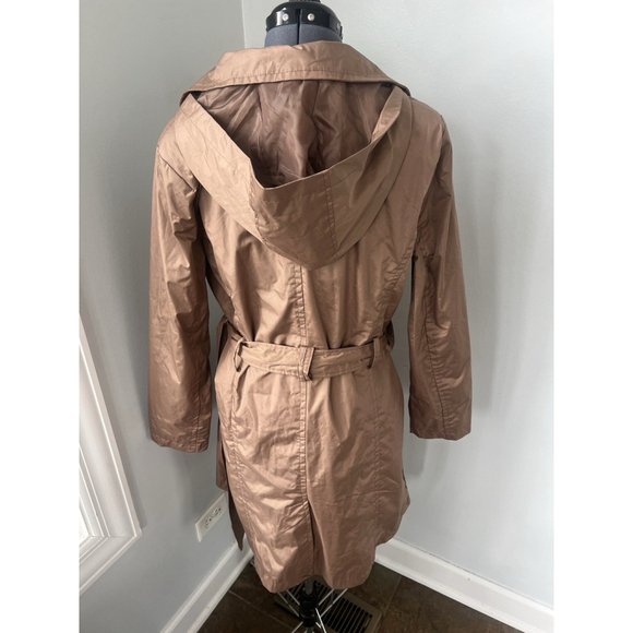Urban Republic Women's Tan Trench Coat Rain Jacket Size Large NWT - Picture 6 of 12